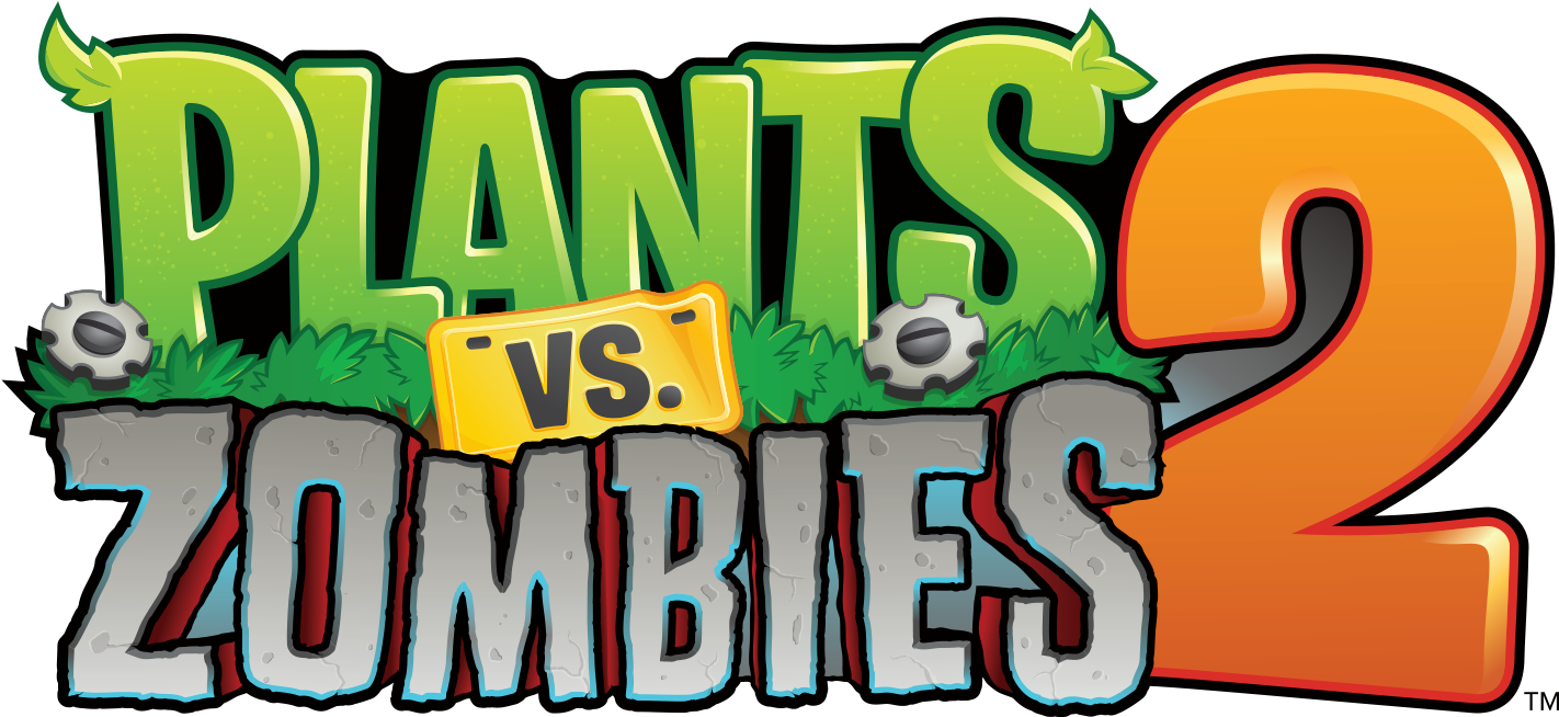 Zombies Wiki - Plants Vs Zombies 2 Logo Clipart (1434x667), Png Download