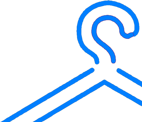 Blue Hanger Png Images - Hanger Clip Art Transparent Png (600x600), Png Download