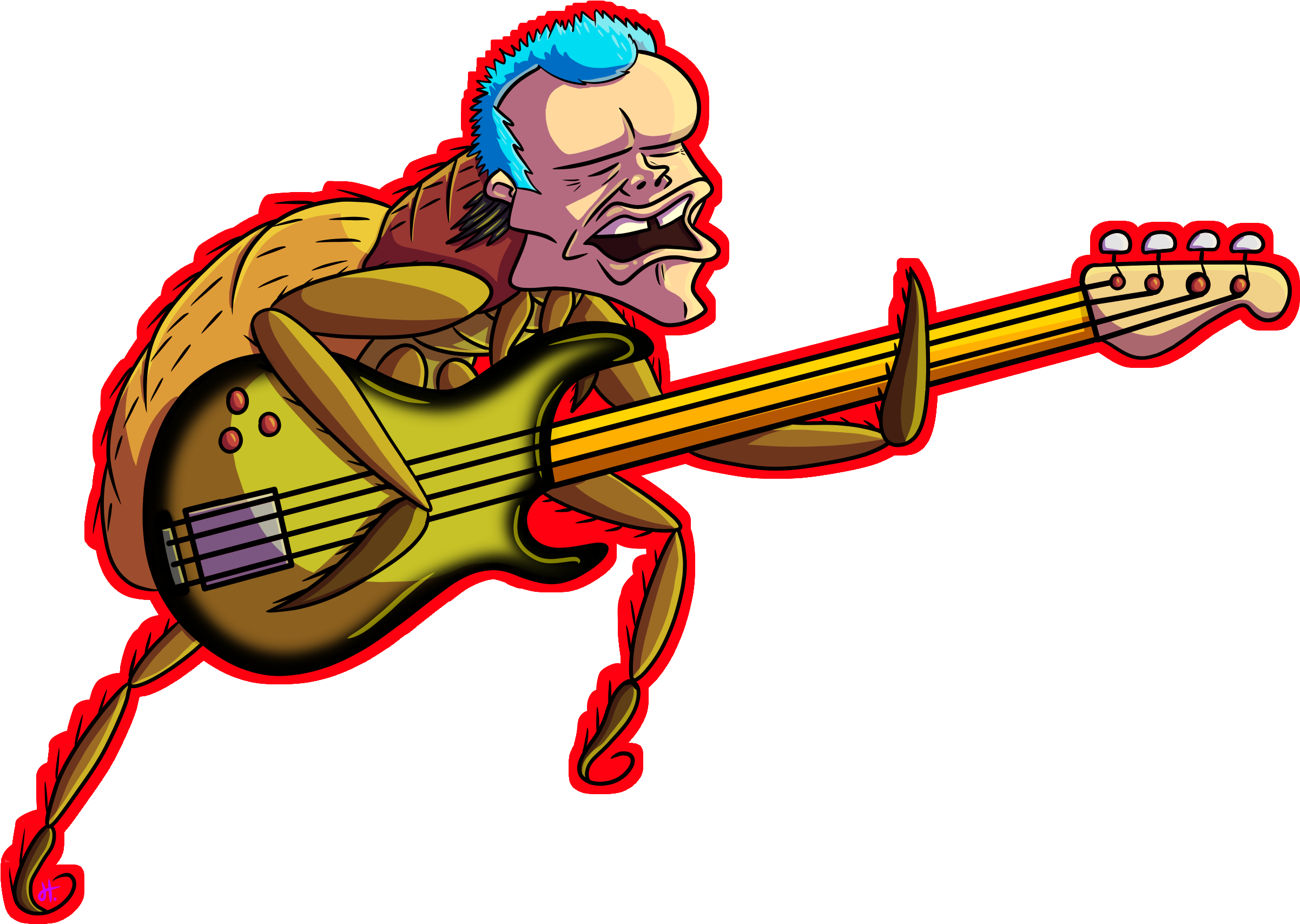Flea - Cartoon Clipart (2486x1857), Png Download