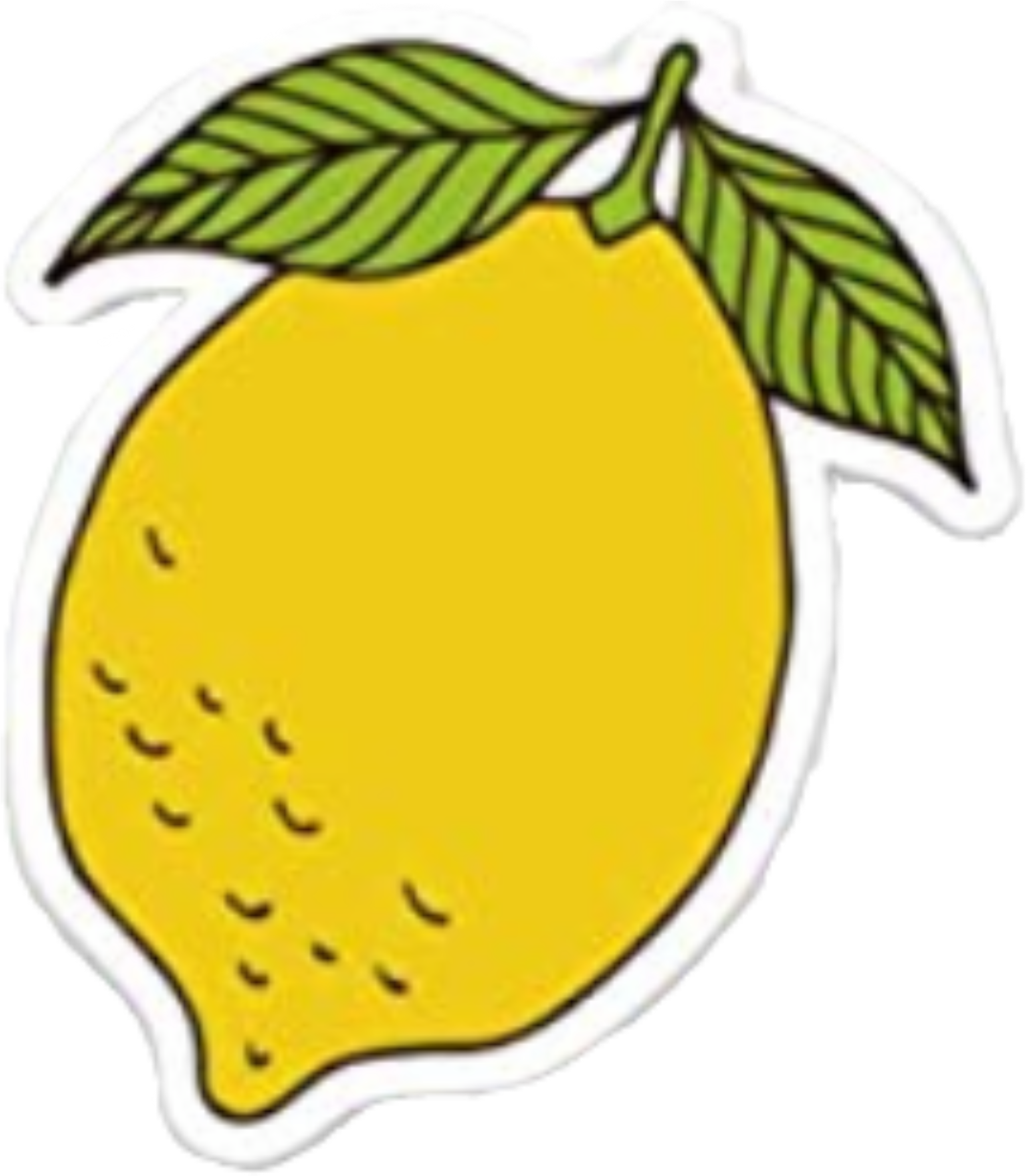 #lemon - Lemon Sticker Clipart (3464x3464), Png Download