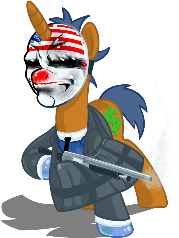 Row Of Money Bags Clipart Png Black And White Library - Payday 2 Money Bag Transparent Png (637x853), Png Download