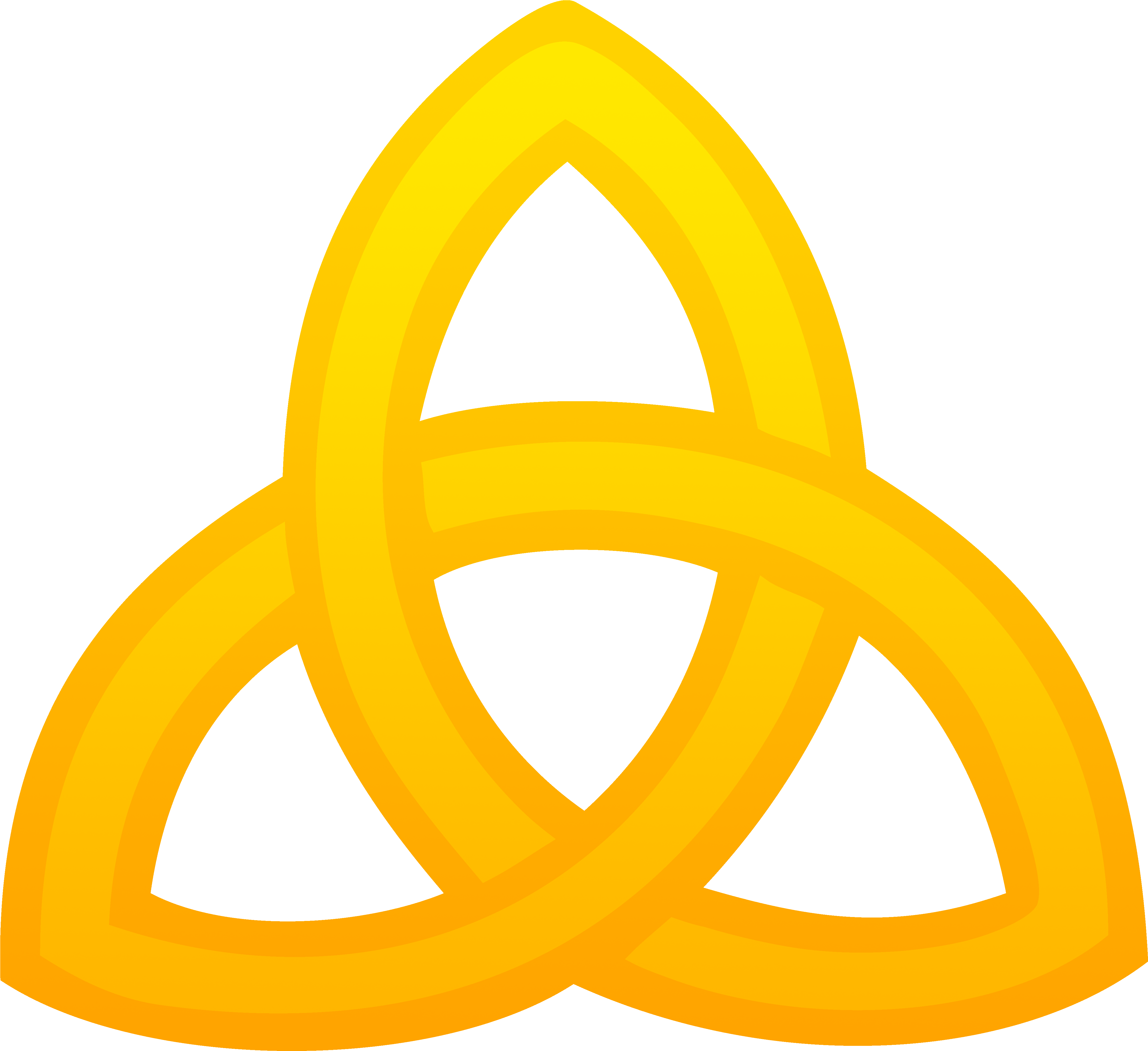 Download Transparent Trinity Clipart Gold Trinity Knot Symbol Png