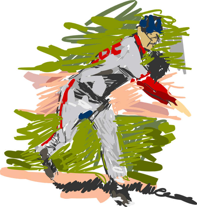Clipart Baseball Pitchers Grip Clipart Transparent - Baseball Impressionism - Png Download (665x700), Png Download