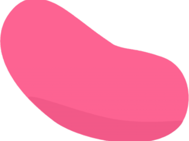 Jelly Clipart Jelly Cake - Single Pink Jelly Bean - Png Download (640x480), Png Download