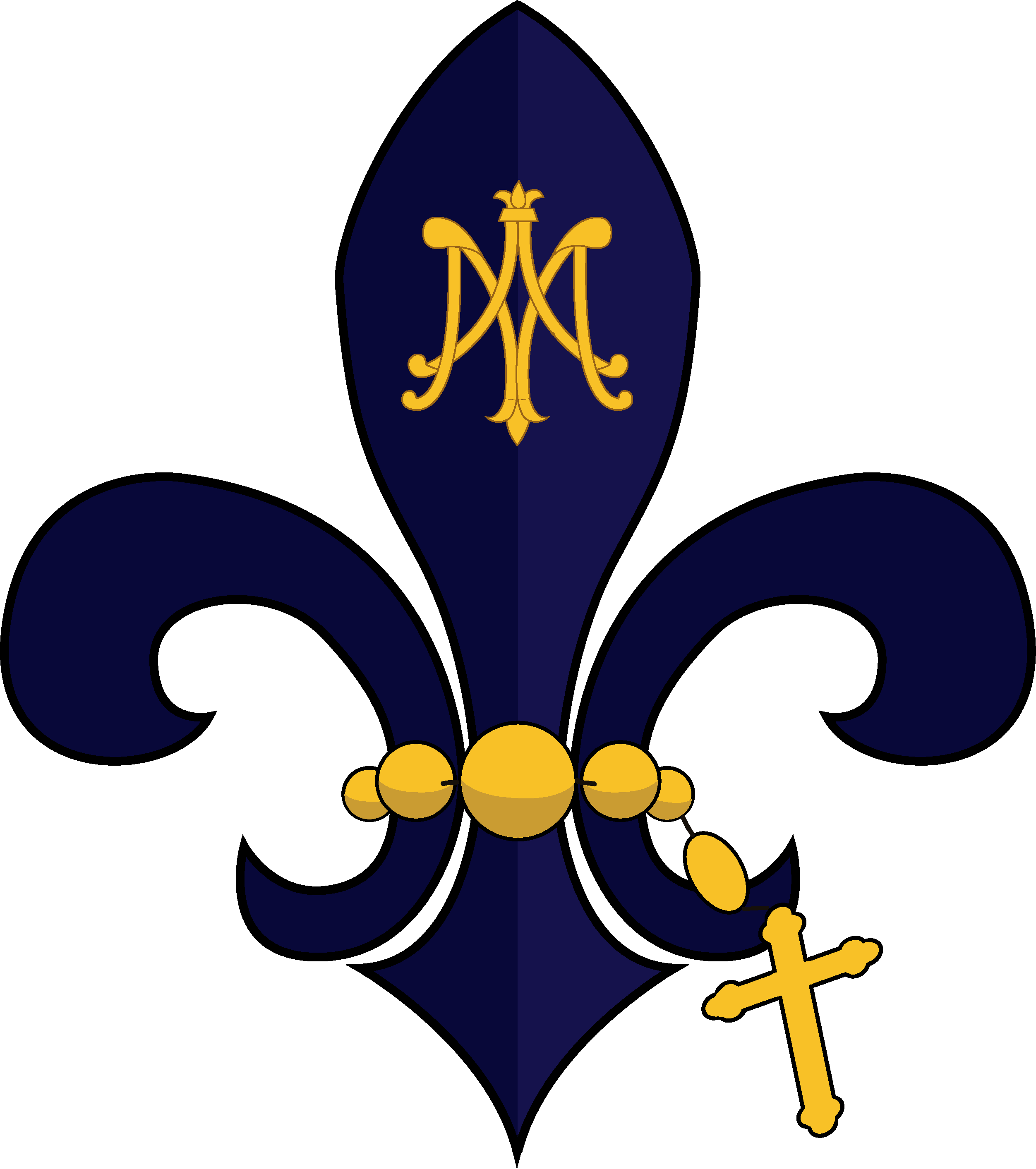 Clipart Cross Rosary Jpg Transparent Library King To - Portable Network Graphics - Png Download (2504x2826), Png Download