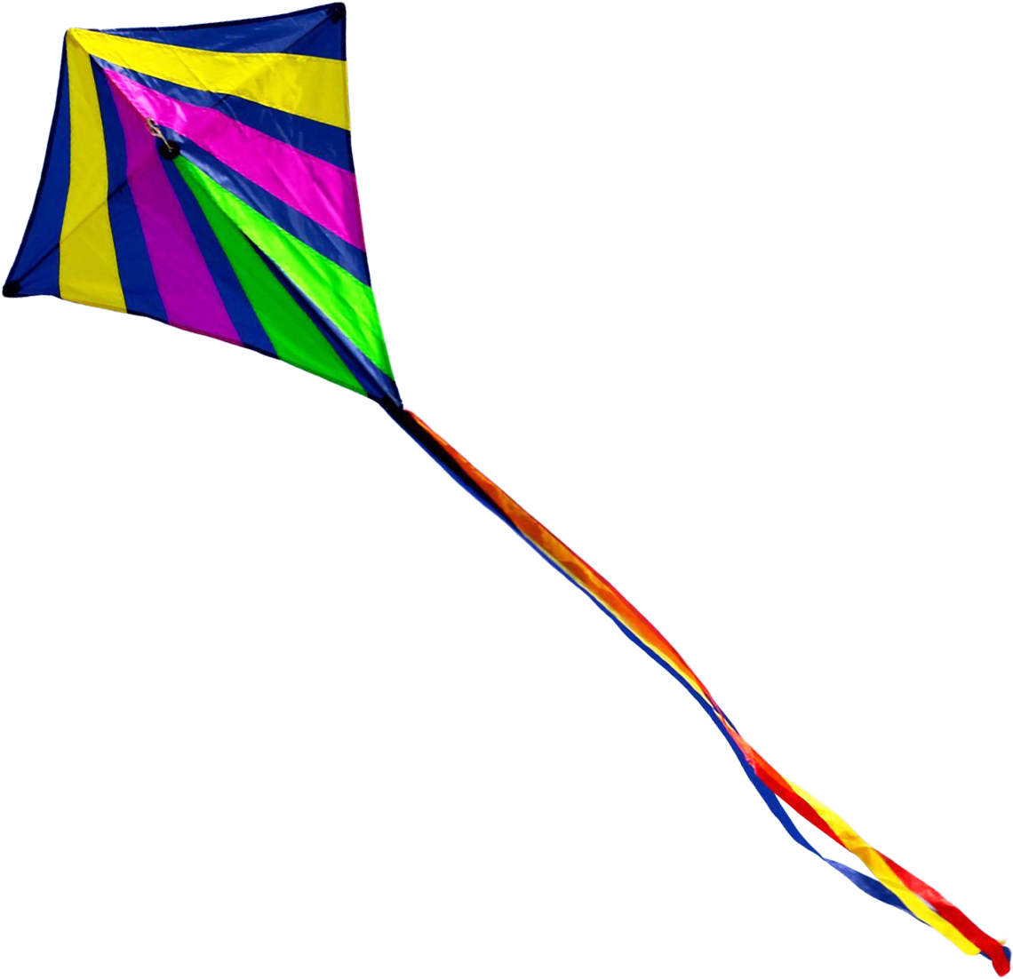 Kite Png Transparent Image - Flying Kite Transparent Background Clipart (1305x1224), Png Download