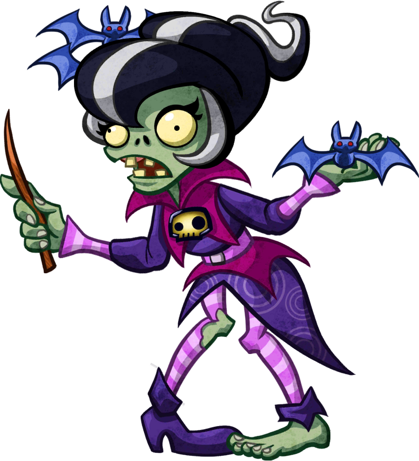 Zombies Wiki - Plants Vs Zombies Immorticia Clipart (861x948), Png Download