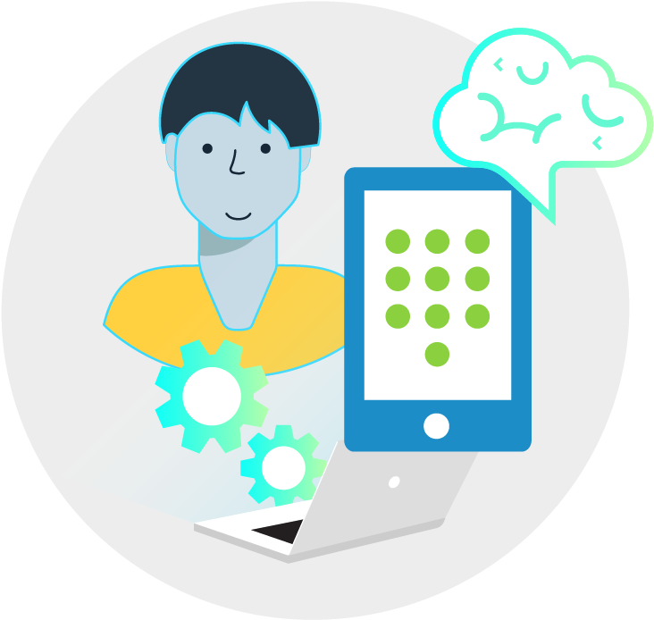 Mobile Testing - Cartoon Clipart (750x725), Png Download