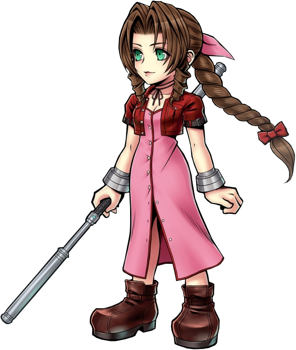 Dissidia Opera Omnia Characters Clipart , Png Download - Dissidia Opera Omnia Aerith Transparent Png (587x694), Png Download