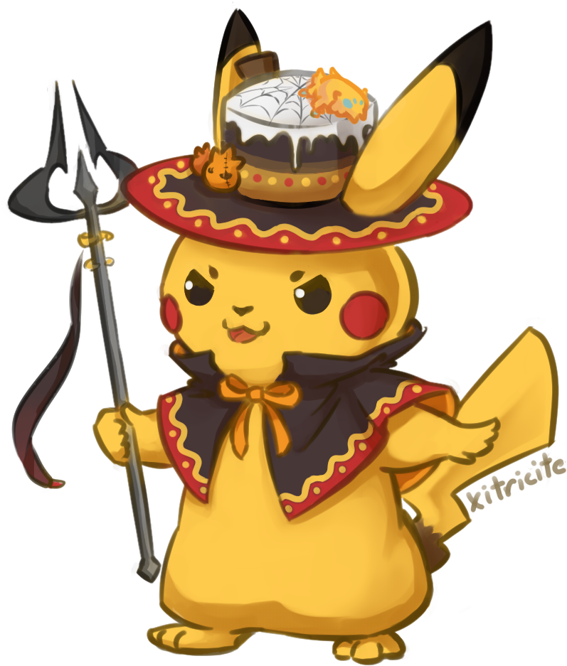 Pikachu Halloween Png Clipart (1000x1000), Png Download