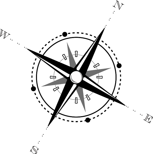 Compass, Map, Navigation, Wind Rose, Compass Rose - Compass Clip Art - Png Download (637x640), Png Download