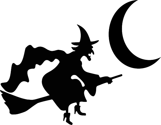 Halloween Witch Drawing Clipart (640x497), Png Download