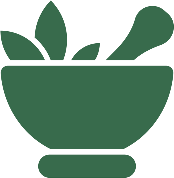 Squarespace Mortar & Pestle Leaf Download Clipart (1000x1012), Png Download