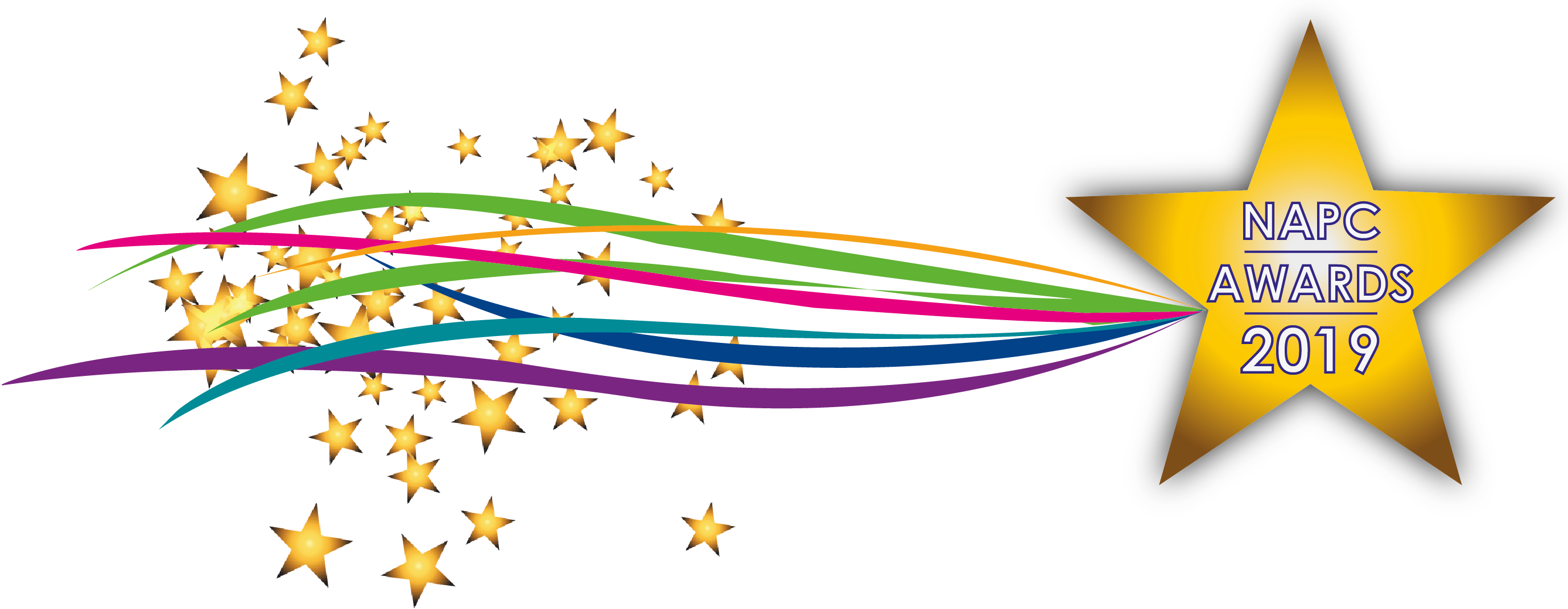 Stars Clipart Png Transparent (2756x1071), Png Download