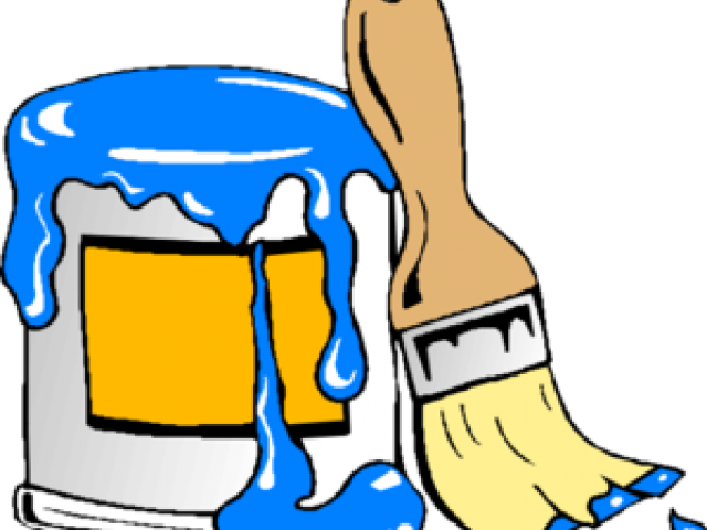 Cartoon Paint Brush Clip Art - Png Download (640x480), Png Download