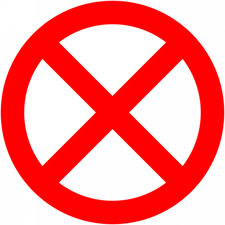 No Sign Clipart Free Clipart No Sign X Skotan Dog Face - Whitechapel Station - Png Download (768x768), Png Download