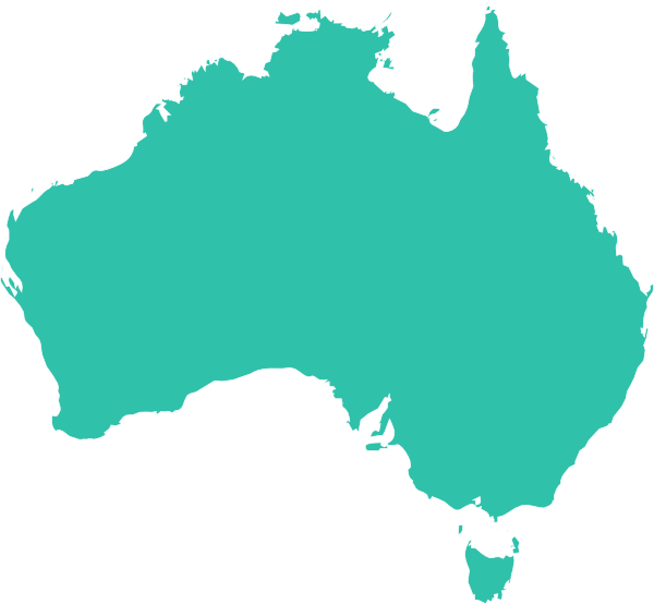 Australia Map Aqua Clip Art At Clker - Map Australia Clipart - Png Download (600x554), Png Download