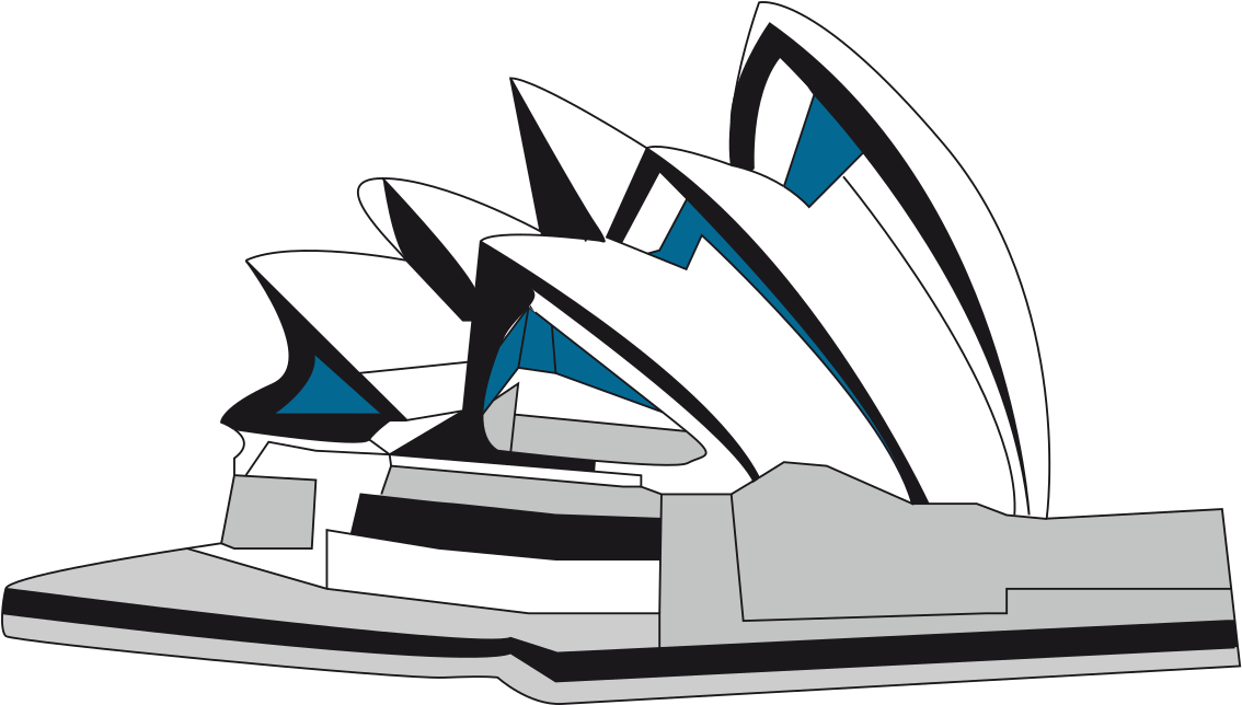 Sydney Opera House Svg Clipart (1200x750), Png Download