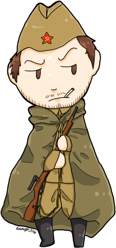 History Clipart Soldier Russian, History Soldier Russian - Soviet Soldier Chibi - Png Download (894x894), Png Download