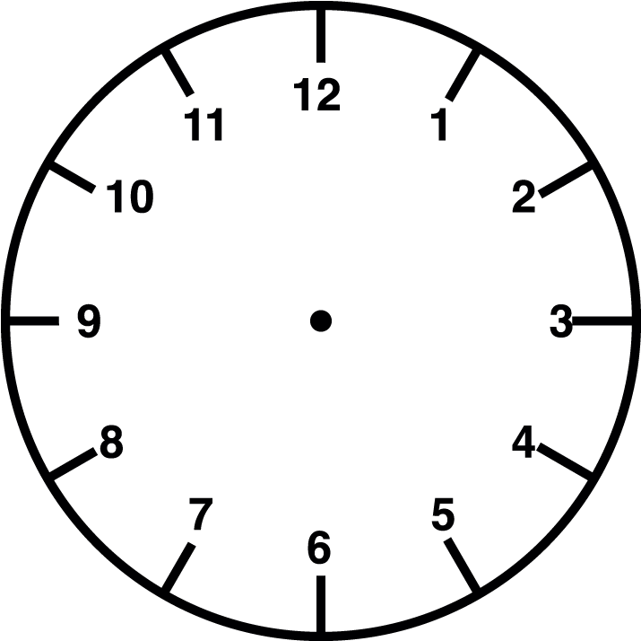 Clock Face Stamp Blank Analogue And Digital Clock - Watch Your Six Meaning Clipart (715x714), Png Download