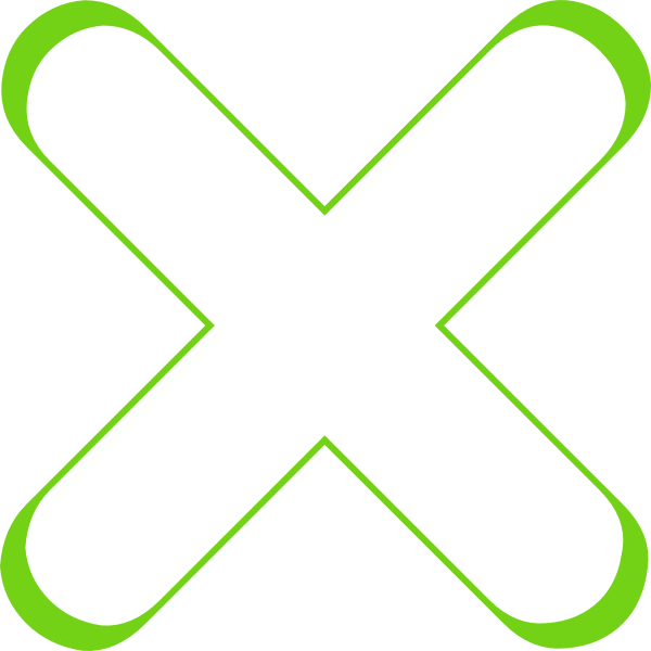 Green X Clip Art At Clker - Png Download (600x600), Png Download
