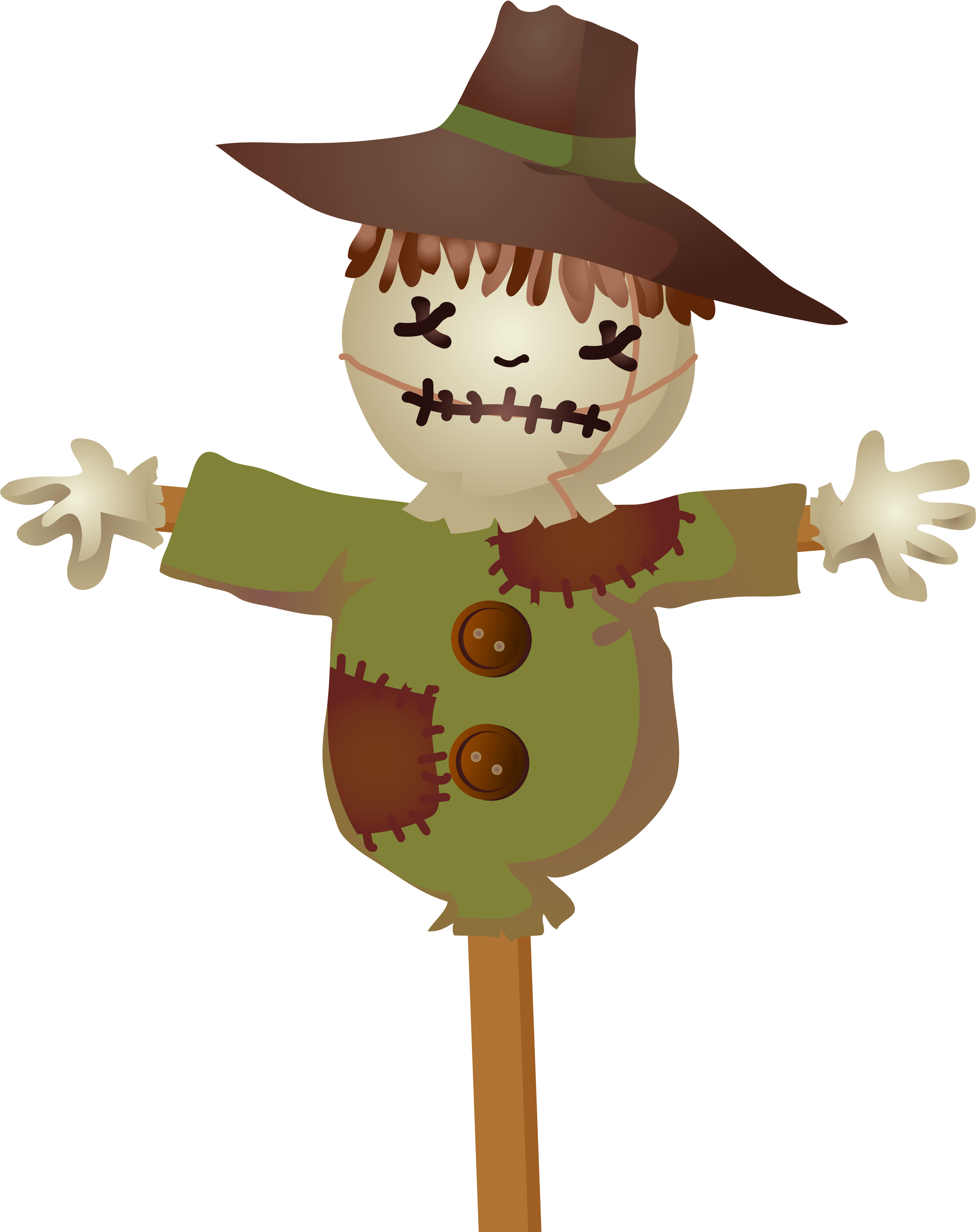 Skinny Cross Clipart Picture Free Stock Free Scarecrow - Png Download (5310x6305), Png Download