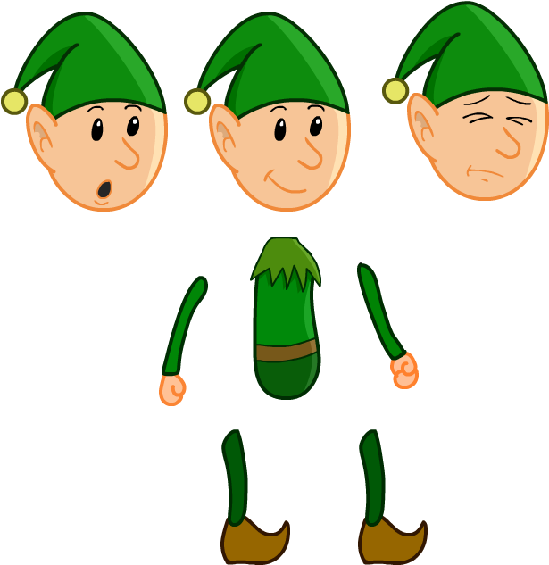 2d Skeletal Animation With Spine Tutorial - 2d Character Body Parts Clipart (752x690), Png Download