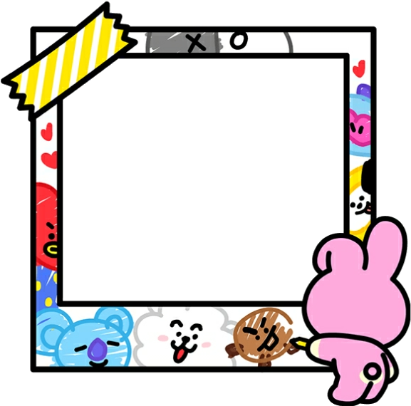 Frame Bts Clipart (605x589), Png Download