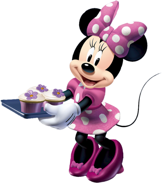 Minnie Cooking Clipart (648x718), Png Download