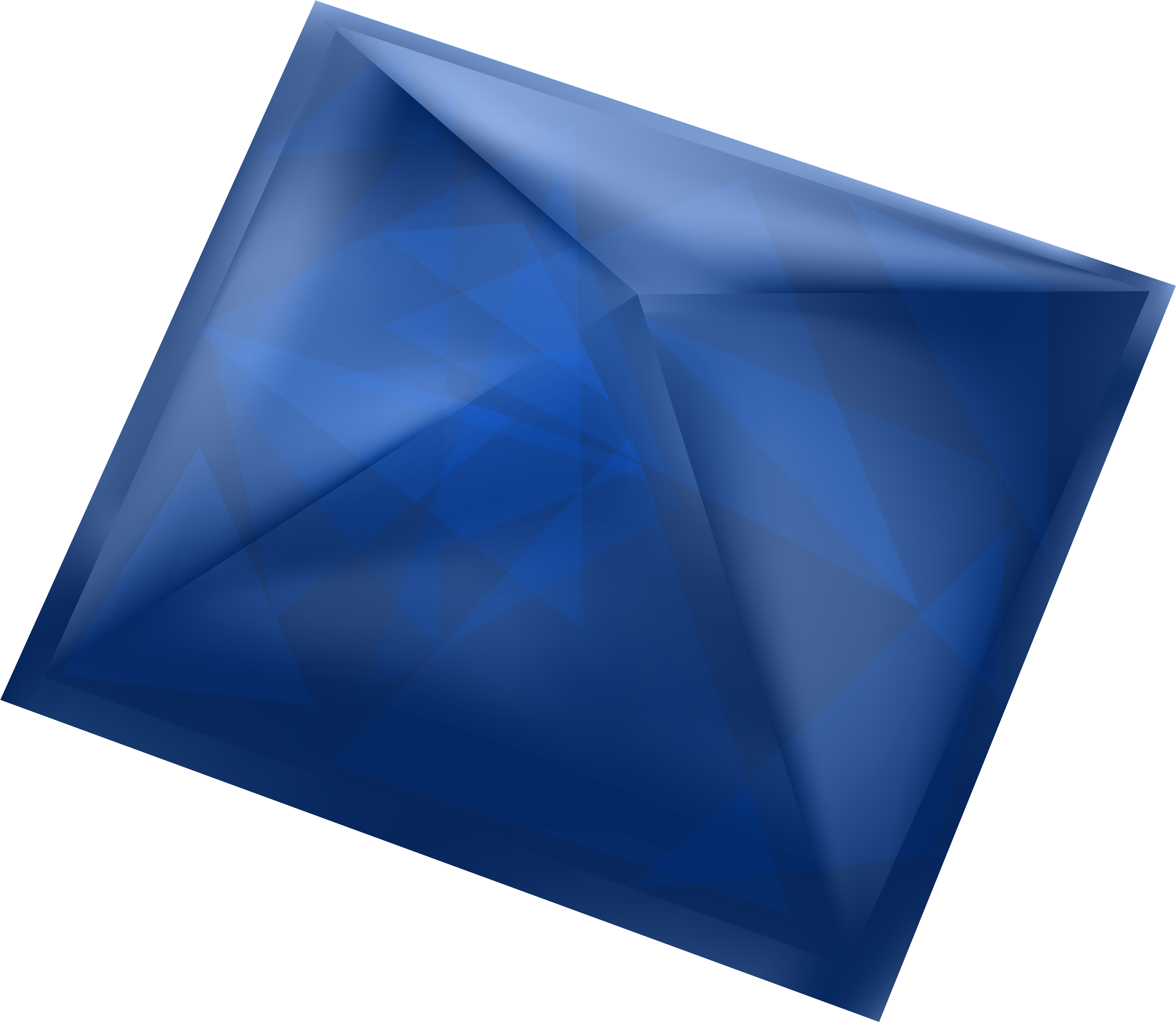 Triangle Clipart Gem - Triangle - Png Download (4000x3475), Png Download