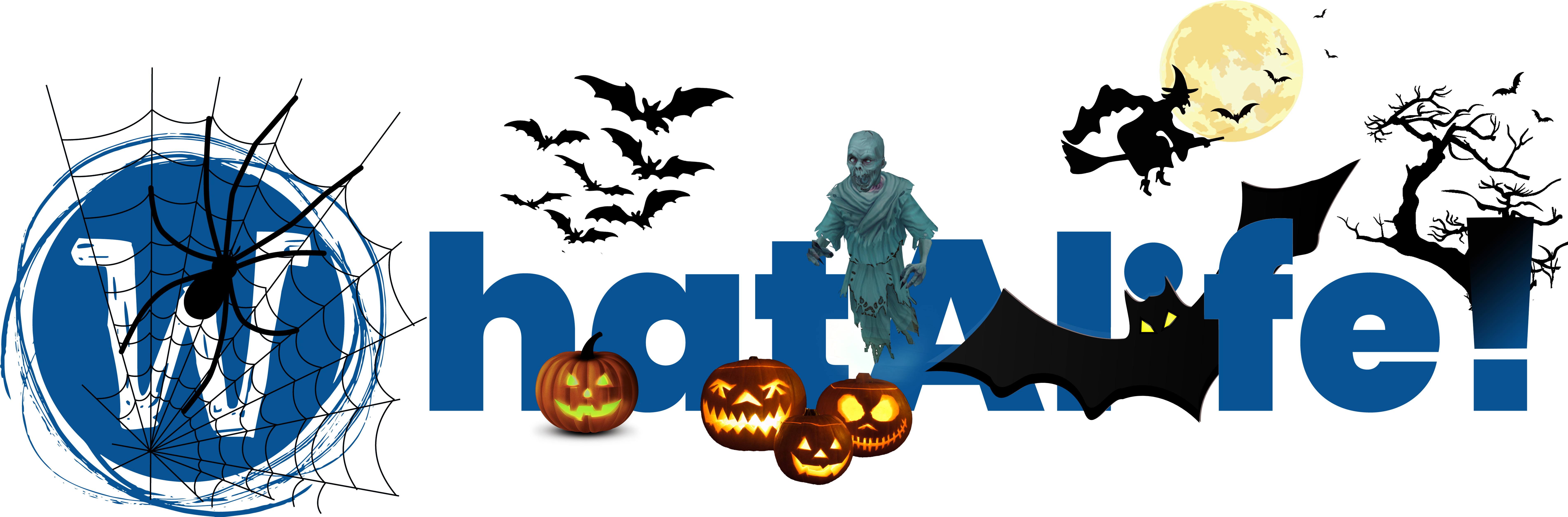 Halloween Witches Clipart (7882x3223), Png Download