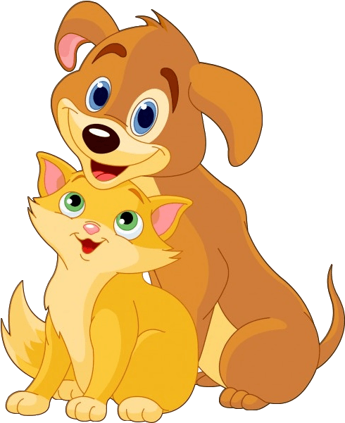 Vaccination Clinic - Dog And Cat Cartoon Png Clipart (600x600), Png Download