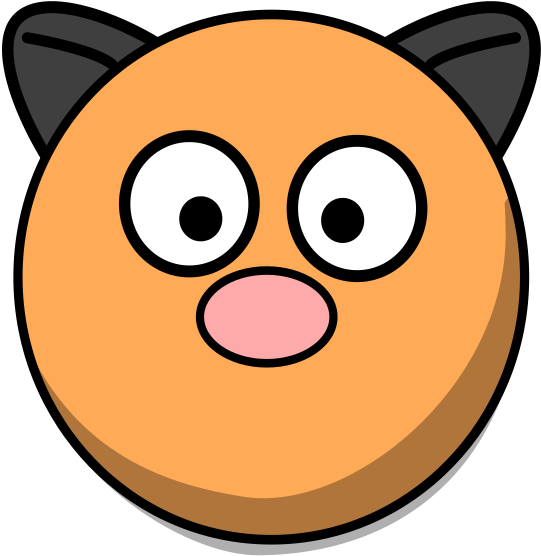 Face Clipart Hamster - Cute Pig Head Cartoon - Png Download (582x598), Png Download