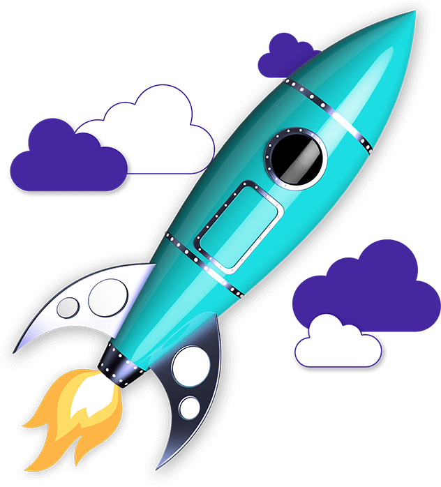 Our Mission Rocket In The Clouds Clipart (700x700), Png Download
