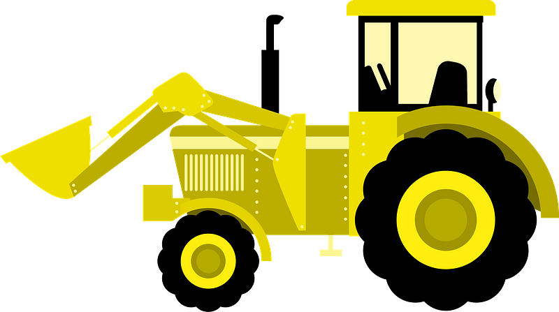 Tractor2 Clipart - Tractor Clipart - Png Download (800x447), Png Download