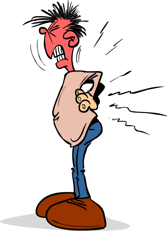 Transparent Muscle Clip Art - Back Pain Cartoon Png (540x745), Png Download