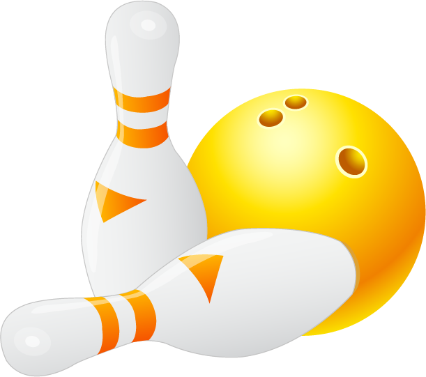 Ten-pin Bowling Clipart (611x541), Png Download