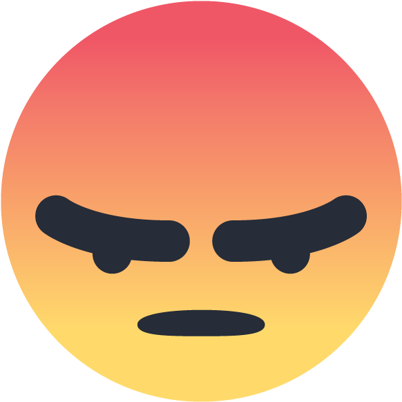 Angry Emoji Clipart Apple - Facebook Angry Emoji Png Transparent Png (600x600), Png Download