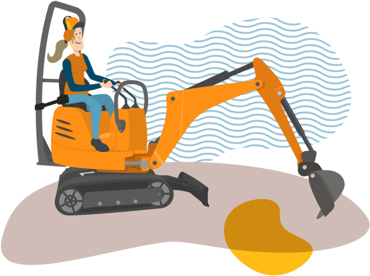 Grävmaskiner Barn Clipart (800x600), Png Download