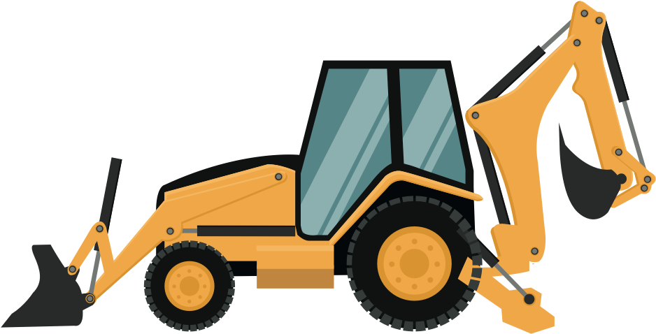 Cartoon Construction Truck Png Clipart (1000x1000), Png Download