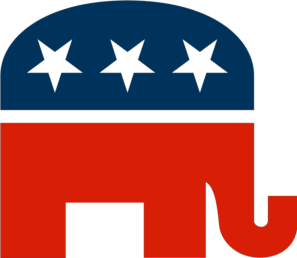 Republican Elephant Clipart (999x869), Png Download