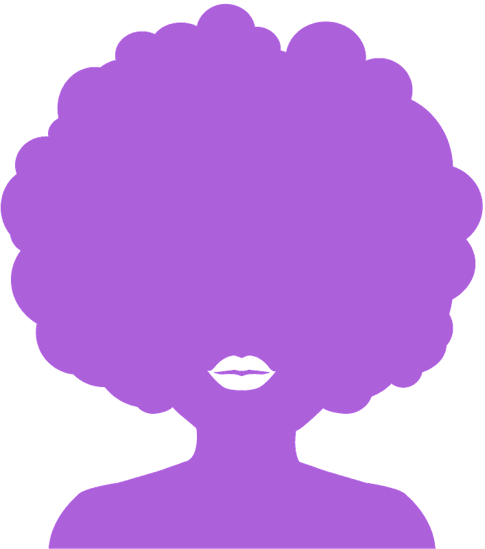 Black Woman Afro Silhouette Clipart (707x800), Png Download