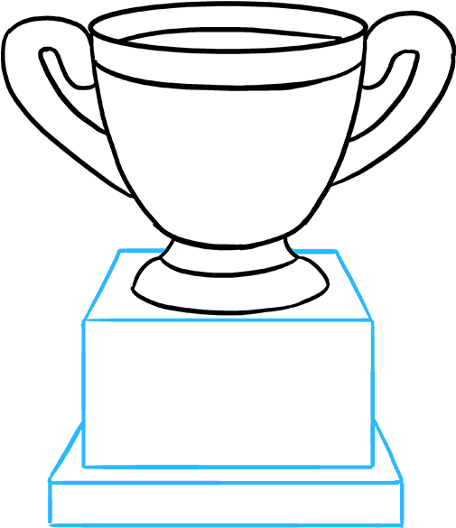 How To Draw Trophy - Trophy Drawing Clipart (680x678), Png Download