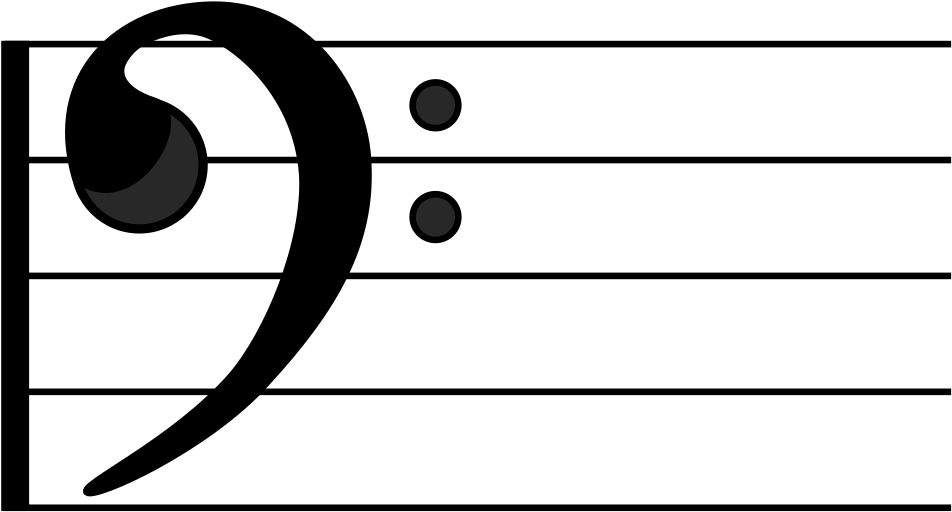 Bass Clef Clipart (1024x623), Png Download