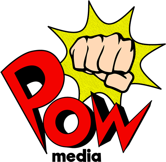 Logos Media Group - Pow Logo Clipart (600x560), Png Download