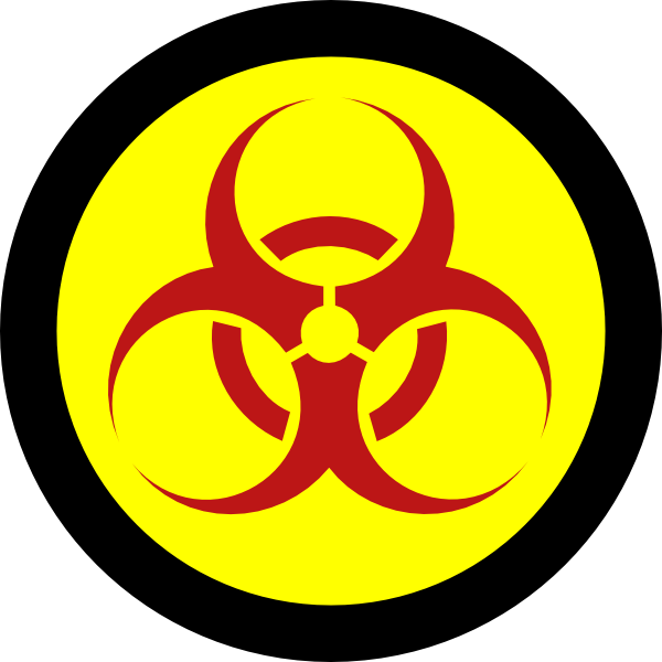 Free Biohazard Symbol Clipart (600x600), Png Download