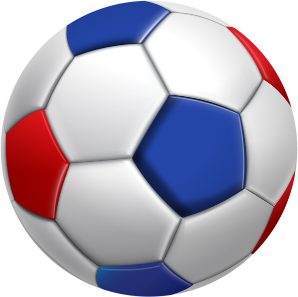 Red And Blue Football Clipart (600x598), Png Download