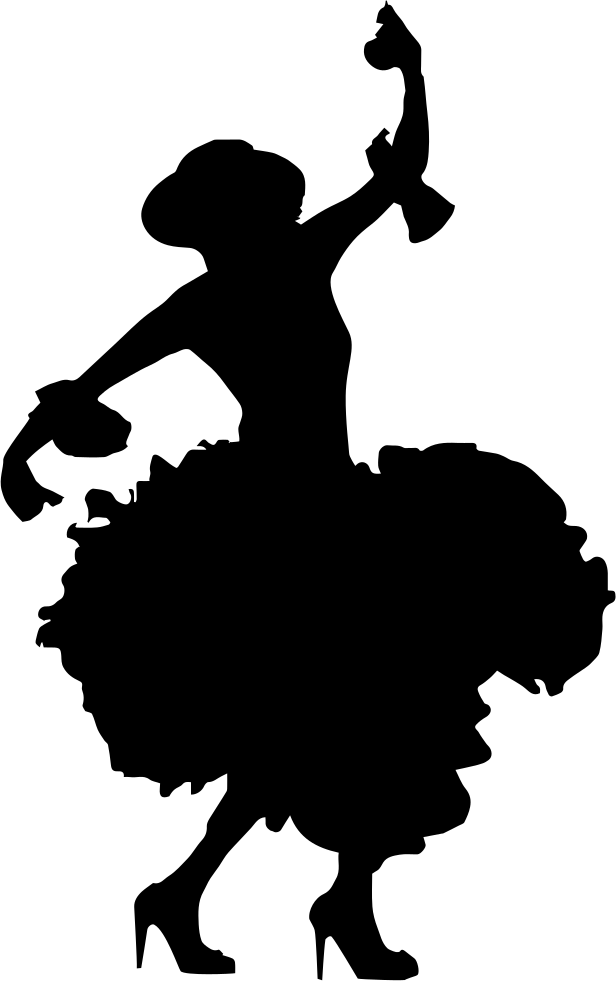 Flamenco Shoe Stock Photography Dance Royalty-free - Tablao Flamenco Silhouette Clipart (616x981), Png Download