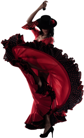 Spain Flamenco Png - Dancing Girl Hd Clipart (715x715), Png Download
