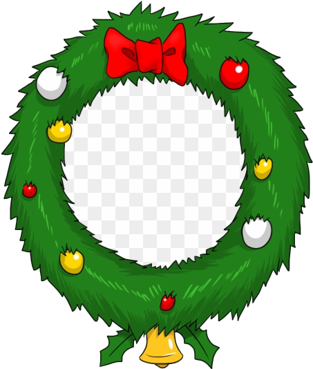 Grinch Christmas Wreath Clipart - Christmas Wreath Animated - Png Download (840x616), Png Download